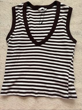 Zara Stripe cropped tank